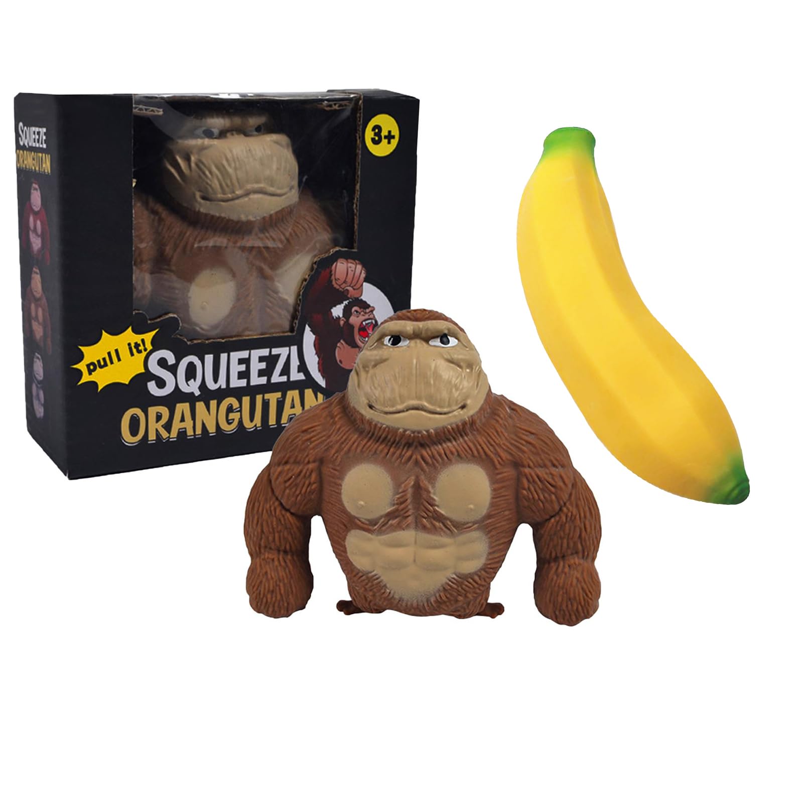 Amazon.co.jp: Rrichmaanゴリラ スクイーズ 伸縮性のある感覚おもちゃ